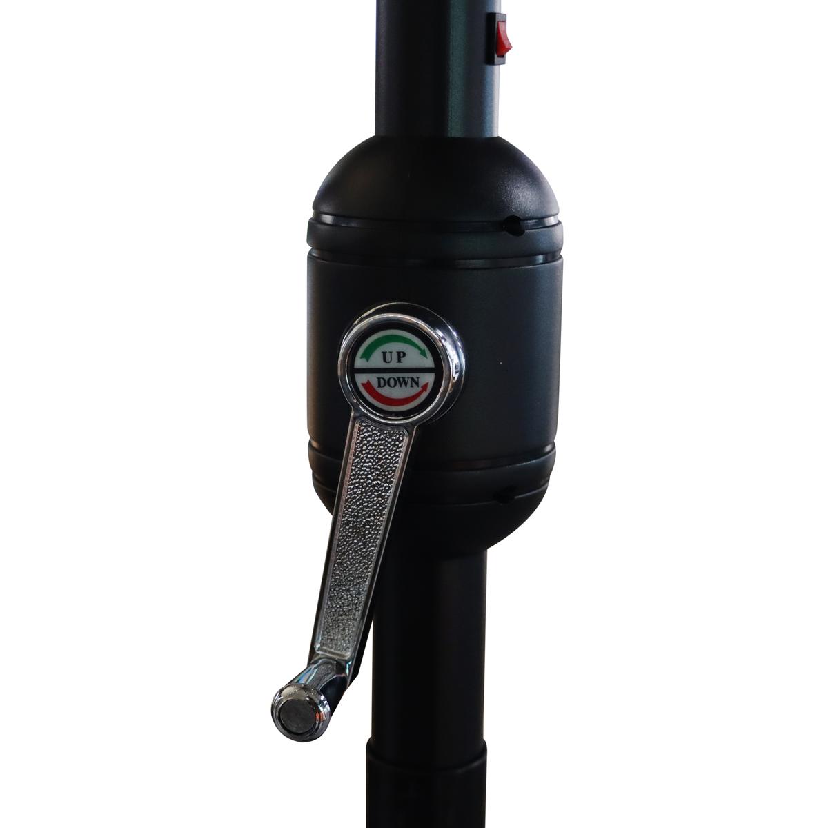 PARASOL OGRODOWY Z OŚWIETLENIEM LED 300CM BEŻOWY PARASOL OGRODOWY Z OŚWIETLENIEM LED 300CM BEŻOWY