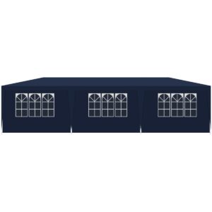 PAWILON NAMIOT OGRODOWY CATERINGOWY PE 9x3M + 8 ŚCIANEK GRANATOWY