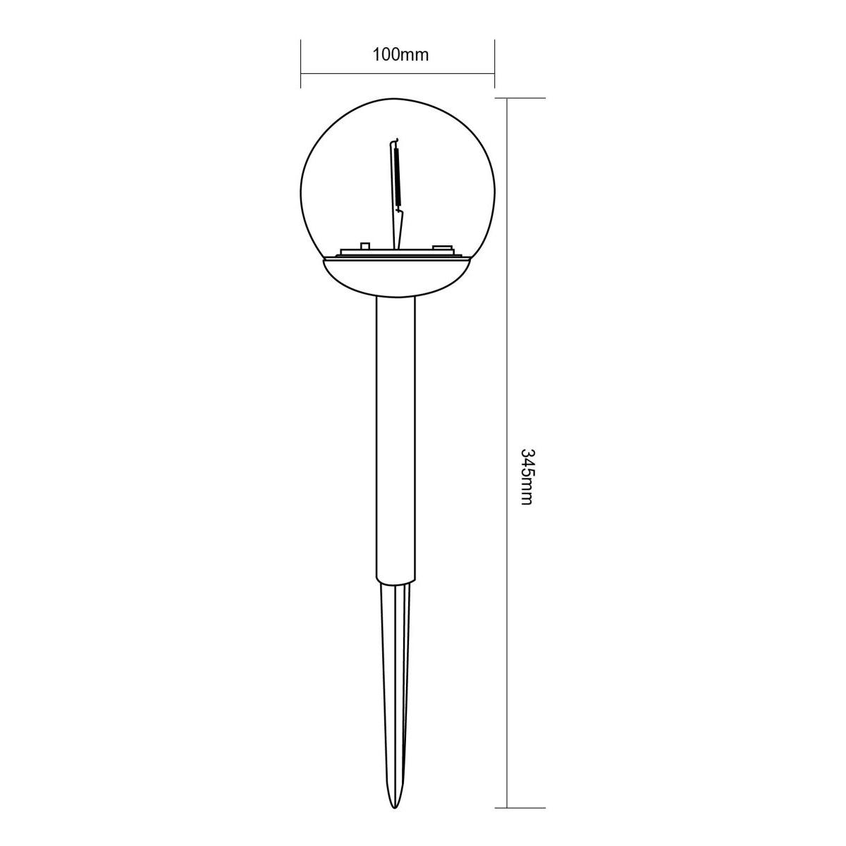 LAMPA SOLARNA KULA OZDOBNA 10X34.5CM LAMPA SOLARNA KULA OZDOBNA 10X34.5CM