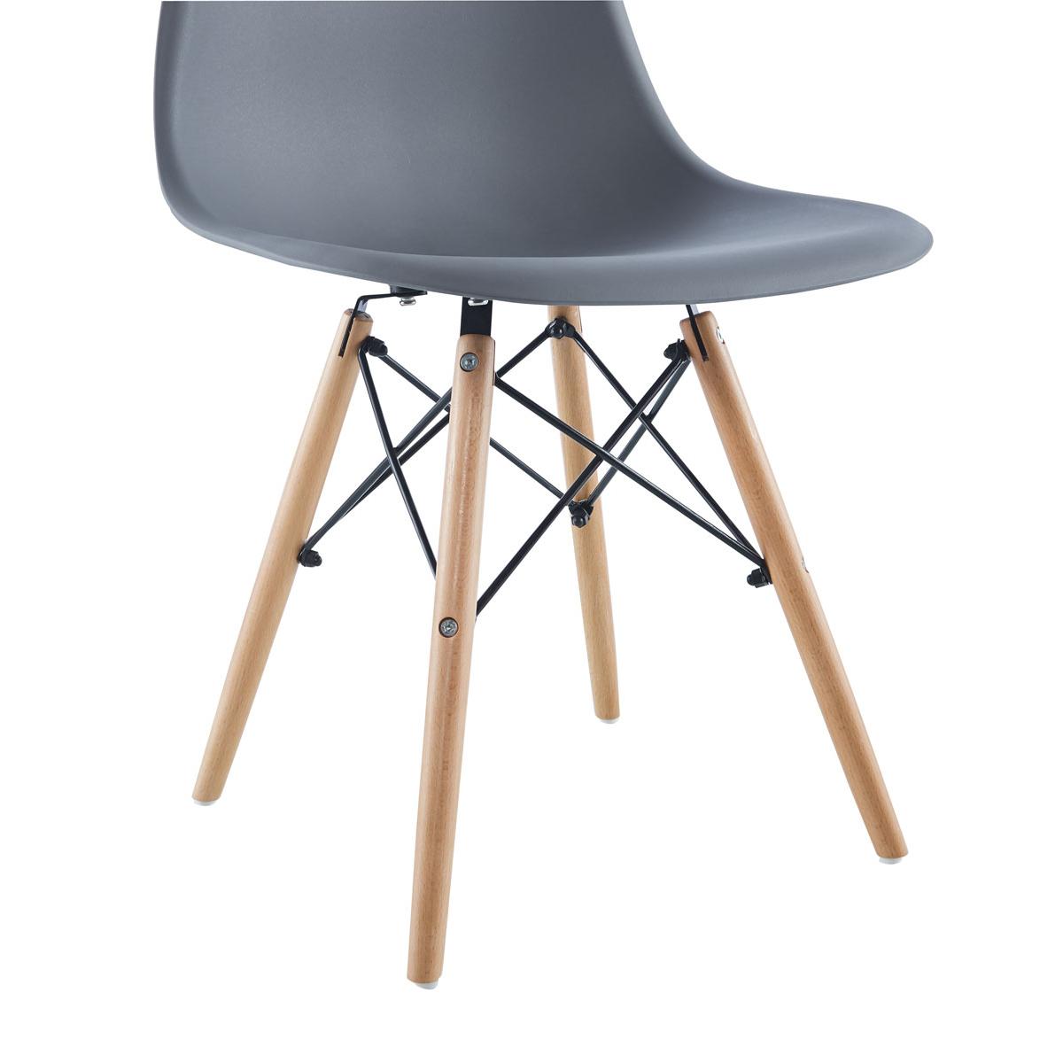 KRZESŁO SKANDYNAWSKIE MATERA SZARE KPL 2SZT KRZESŁO SKANDYNAWSKIE MATERA SZARE KPL 2SZT