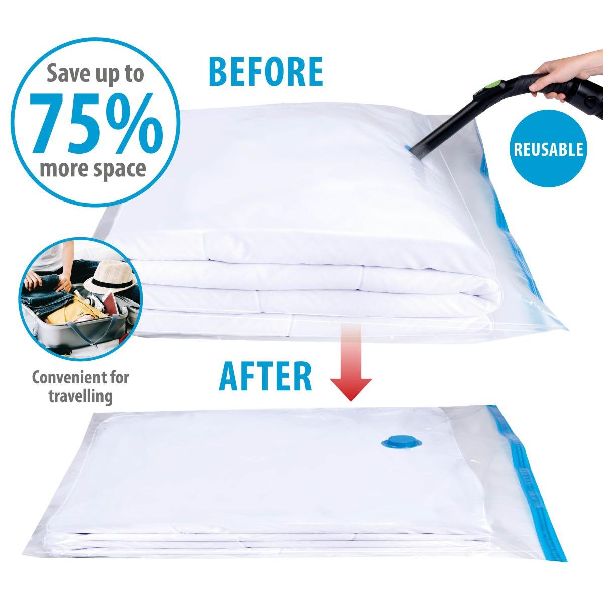 WOREK PRÓŻNIOWY DO PRZECHOWYWANIA UBRAŃ, POŚCIELI 60x80cm ALPINA WOREK PRÓŻNIOWY DO PRZECHOWYWANIA UBRAŃ, POŚCIELI 60x80cm ALPINA