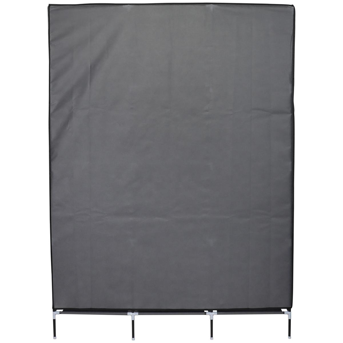 SZAFA TEKSTYLNA GARDEROBA 127x45x172CM CIEMNOSZARA 45221 SZAFA TEKSTYLNA GARDEROBA 127x45x172CM CIEMNOSZARA 45221