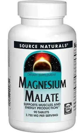 SOURCE NATURALS Magnesium Malate - Jabłczan magnezu (90 tabl.)