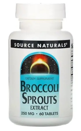 SOURCE NATURALS Broccoli Sprouts Extract - Wyciąg z kiełków brokuła (60 tabl.)