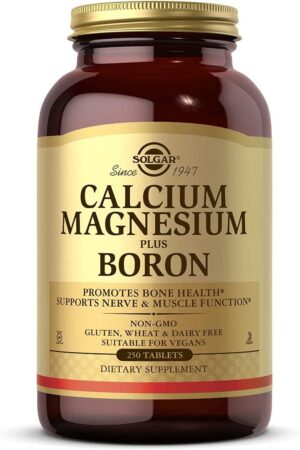 SOLGAR Calcium Magnesium plus Boron - Wapń, Magnez Plus Bor (250 tabl.)