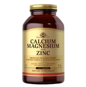 SOLGAR Calcium Magnesium plus Zinc - Wapń, Magnez Plus Cynk (250 tabl.)