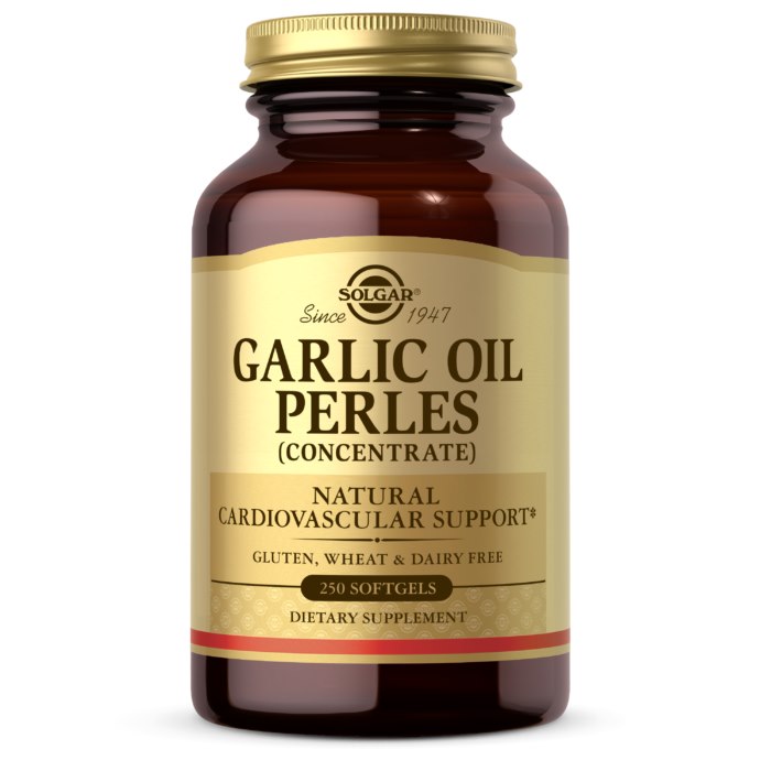 SOLGAR Garlic Oil Perles - Olej czosnkowy (250 kaps.)