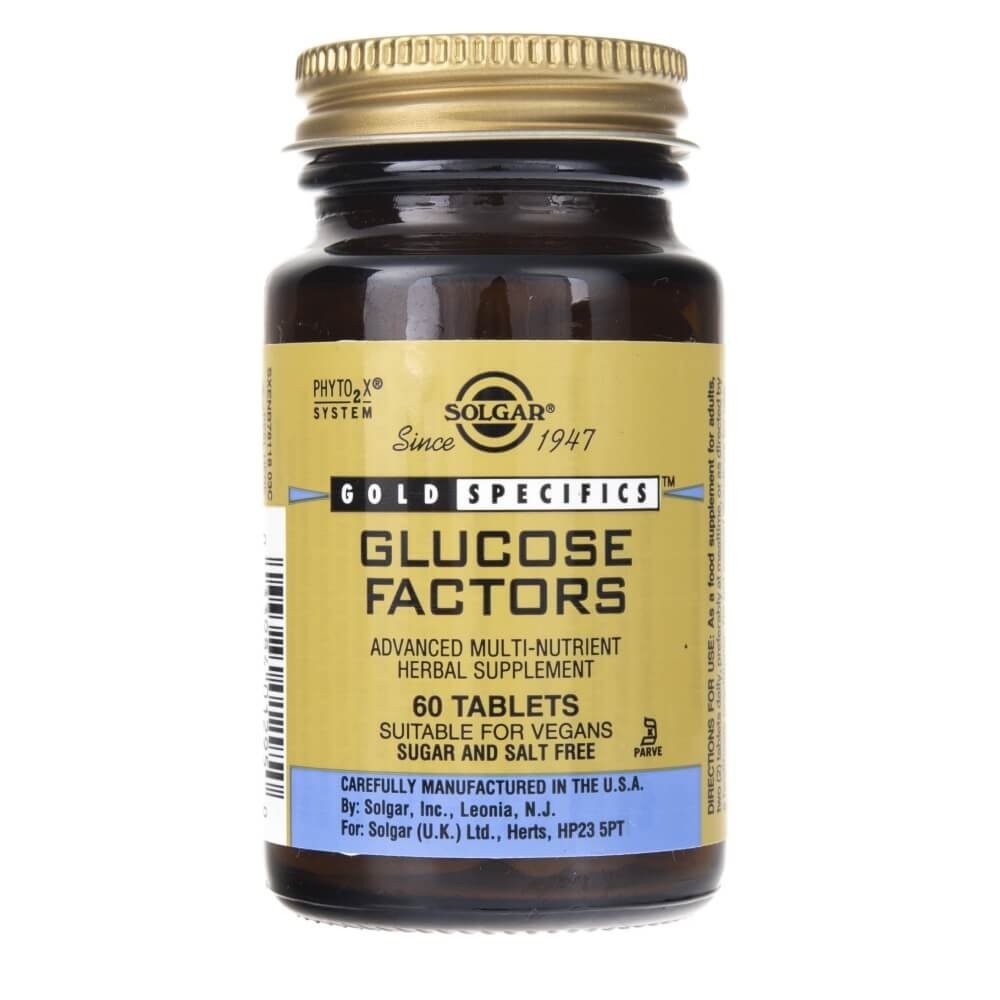 SOLGAR Glucose Factors - Modulator Glukozy (60 tabl.)