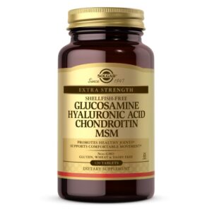 SOLGAR Glukozamina, Kwas hialuronowy, Chondroityna i MSM (120 tabl.)
