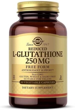 SOLGAR Reduced L-Glutathione - Zredukowany L-glutation 250 mg (60 kaps.)