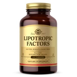 SOLGAR Lipotropic Factors - Czynniki lipotropowe (100 tabl.)