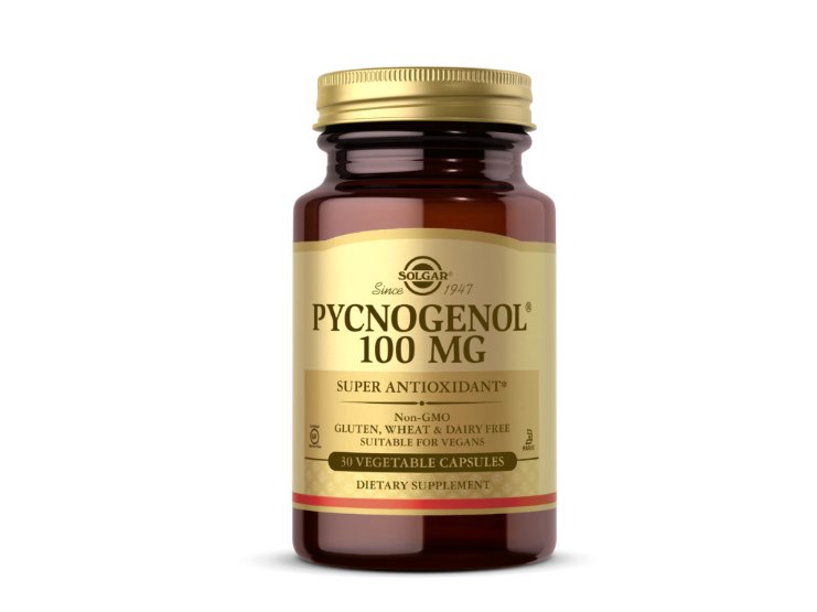 SOLGAR Pycnogenol 100 mg - Ekstrakt z kory francuskiej sosny morskiej (30 kaps.)