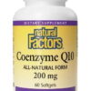 NATURAL FACTORS Coenzyme Q10, 200 mg - Koenzym Q10 (30 kaps.)