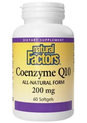 NATURAL FACTORS Coenzyme Q10, 200 mg - Koenzym Q10 (30 kaps.)
