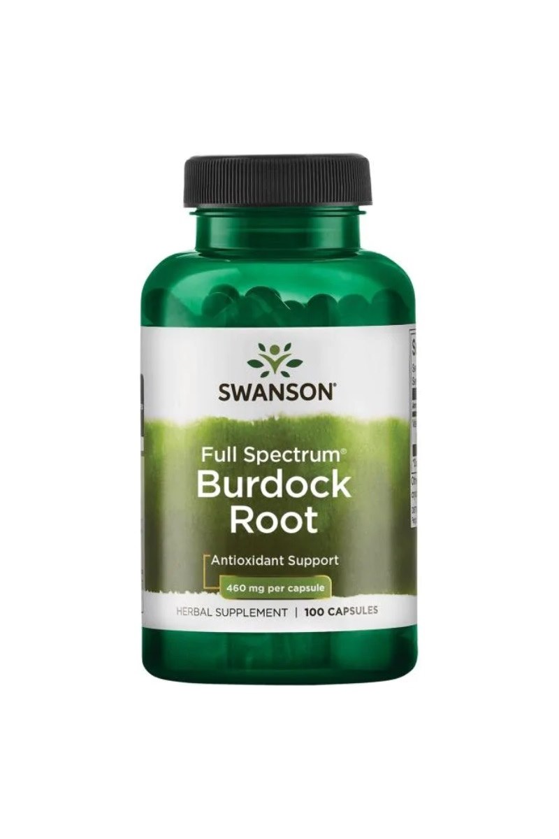 SWANSON Full Spectrum Burdock Root - Korzeń Łopianu 460 mg (100 kaps.)