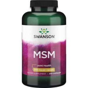 SWANSON Siarka MSM - Metylosulfonylometan 500 mg (250 kaps.)
