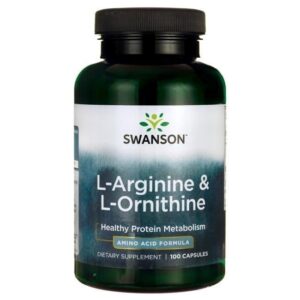 SWANSON L-Arginina & L-Ornityna (100 kaps.)