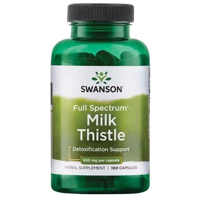 SWANSON Full Spectrum Milk Thistle 500 mg - Ostropest (100 kaps.)
