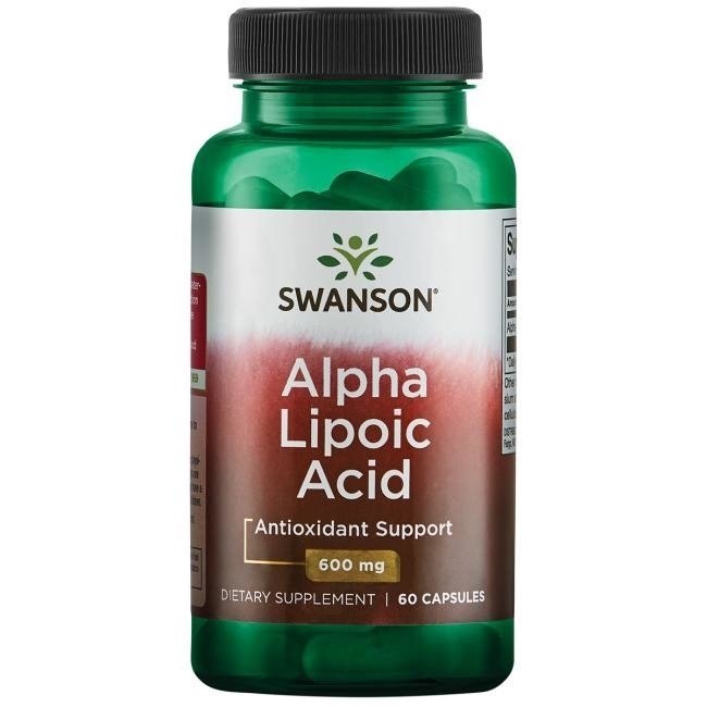 SWANSON Kwas alfa liponowy 600 mg, ALA (60 kaps.)