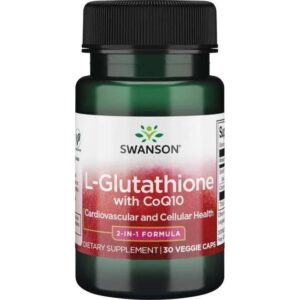 SWANSON L-glutation + koenzym Q10 (30 kaps.)