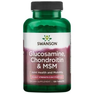 SWANSON Glucosamine, Chondroitin & MSM (120 tabl.)