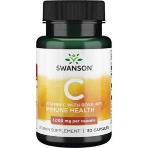 SWANSON Witamina C 1000 + dzika róża (30 kaps.)