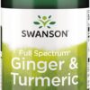 SWANSON Full Spectrum Ginger & Turmeric (60 kaps.)