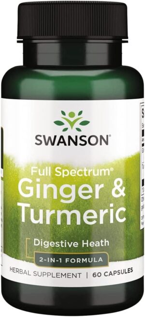 SWANSON Full Spectrum Ginger & Turmeric (60 kaps.)