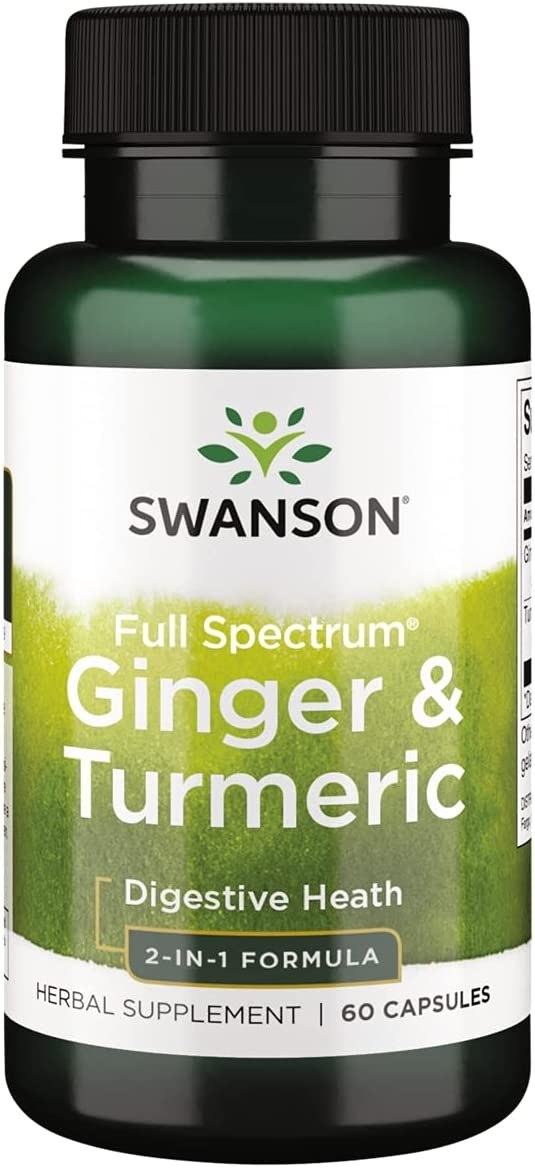 SWANSON Full Spectrum Ginger & Turmeric (60 kaps.)