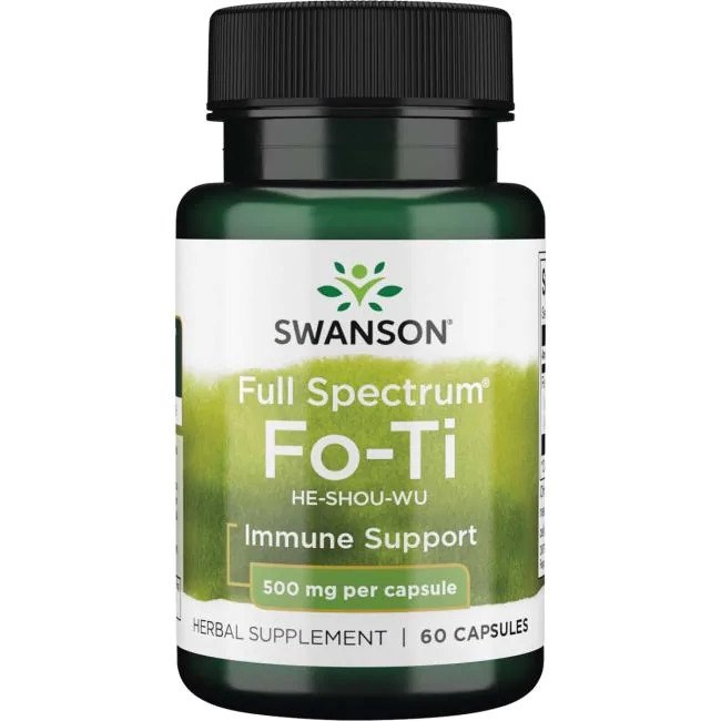 SWANSON Full Spectrum Fo-ti (He-Shou-Wu) 500 mg (60 kaps.)
