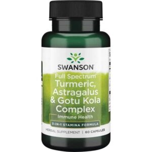 SWANSON Full Spectrum Turmeric Astragalus & Gotu Kola Complex (60 kaps.)