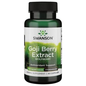 SWANSON Goji extract 500 mg - Ekstrakt z owoców goji (60 kaps.)
