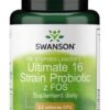 SWANSON Ultimate 16 Strain Probiotic z FOS (60 kaps.)