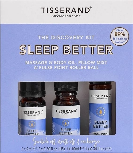 TISSERAND AROMATHERAPY Sleep Better Discovery Kit - Zestaw produktów eterycznych na dobry sen (2 x 9 ml, 1 x 10 ml)