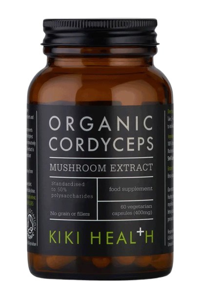 KIKI HEALTH Organic Cordyceps ekstrakt 400 mg - Ekstrakt z grzyba Cordyceps (60 kaps.)