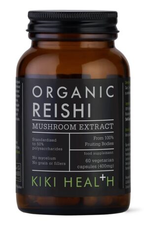 KIKI HEALTH Organic Reishi Mushroom Extract - Ekstrakt z grzyba Reishi (60 kaps.)