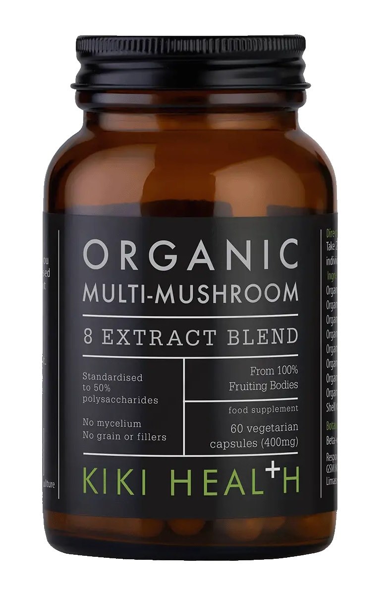 KIKI HEALTH Organic Multi-Mushroom - Mieszanka ekstraktu 8 grzybów (60 kaps.)