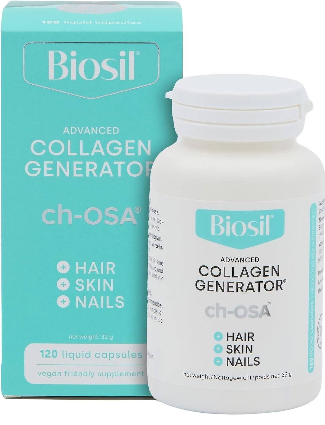 BIOSIL Advanced Collagen Generator - Zaawansowany generator kolagenu (120 kaps. płynnych)