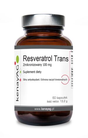 KENAY Zmikronizowany Resveratrol 100 mg (60 kaps.)
