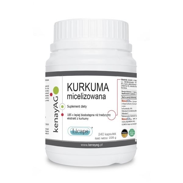 KENAY Micelizowana Kurkuma (240 kaps.)