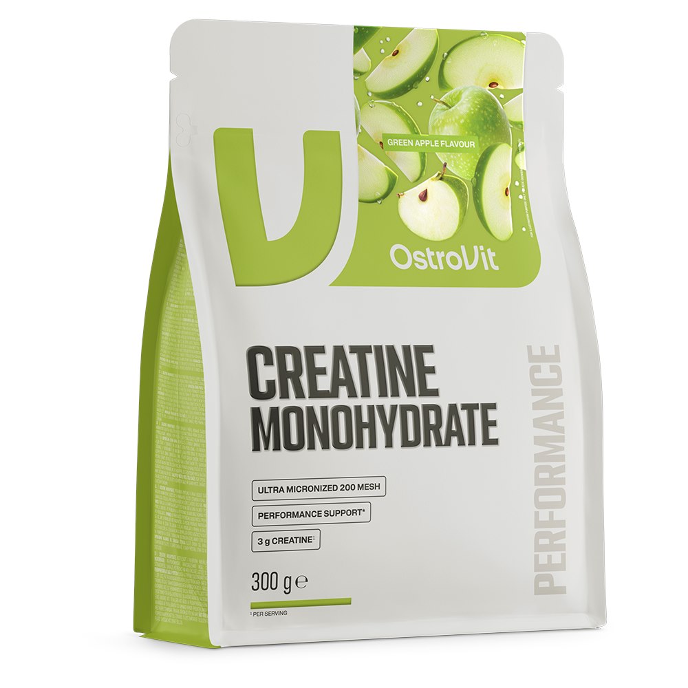 OSTROVIT Monohydrat Kreatyny - smak zielonego jabłka (300 g)
