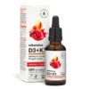 AURA HERBALS Witamina D3 2000 IU + K2 + ekstrakt z kurkumy (50 ml)