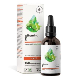 AURA HERBALS Witamina E Forte - Suplement diety w kroplach (50 ml)