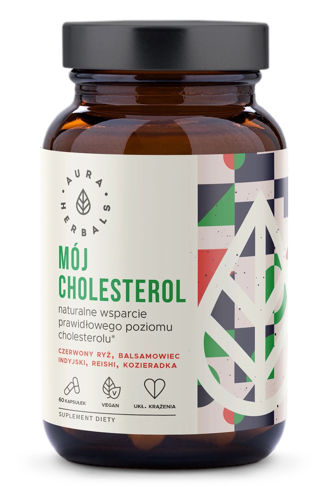 AURA HERBALS Mój Cholesterol - Prawidłowy Poziom (60 kaps.)