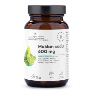 AURA HERBALS Maślan sodu 600 mg mikrokapsułkowany (90 kaps.)