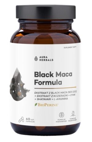 AURA HERBALS Black Maca Formula (60 kaps.)