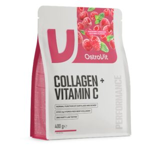OSTROVIT Kolagen + Witamina C - smak lemoniady malinowej z miętą (400 g)
