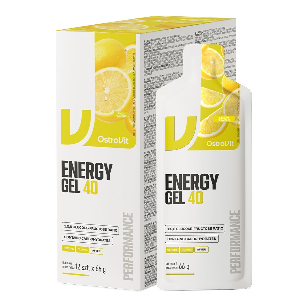 OSTROVIT Energy Gel 40 - cytryna (12 x 66 g)