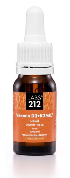 LABS212 Vitamin D3 + K2MK7 Liquid (10 ml)
