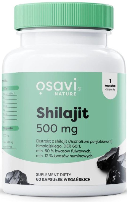 OSAVI Shilajit himalajski 500 mg (60 kaps.)